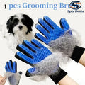 Deshedding Grooming Glove — pet hair remover brush glove