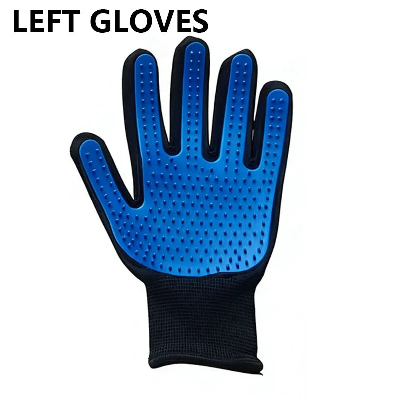Deshedding Grooming Glove — pet hair remover brush glove