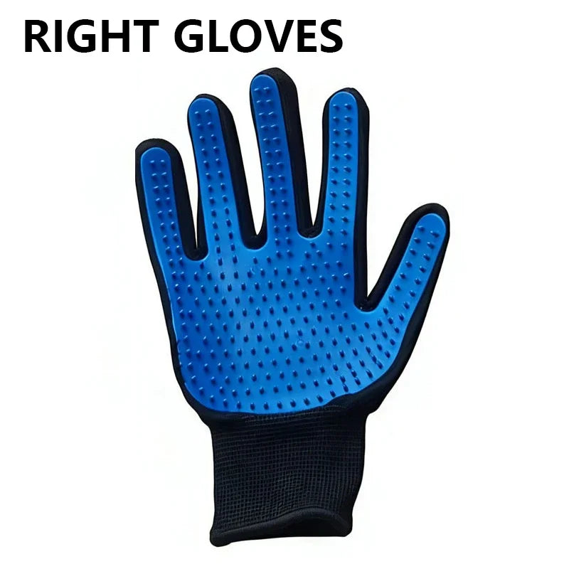 Deshedding Grooming Glove — pet hair remover brush glove