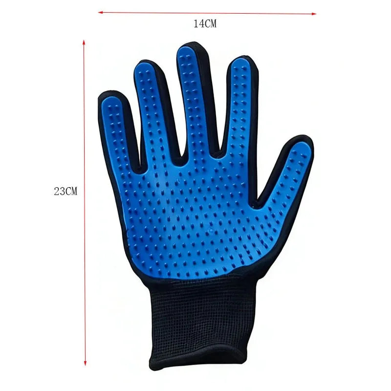 Deshedding Grooming Glove — pet hair remover brush glove