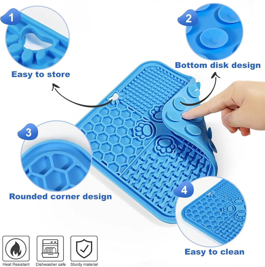 Calming Lick Mat — suction cups