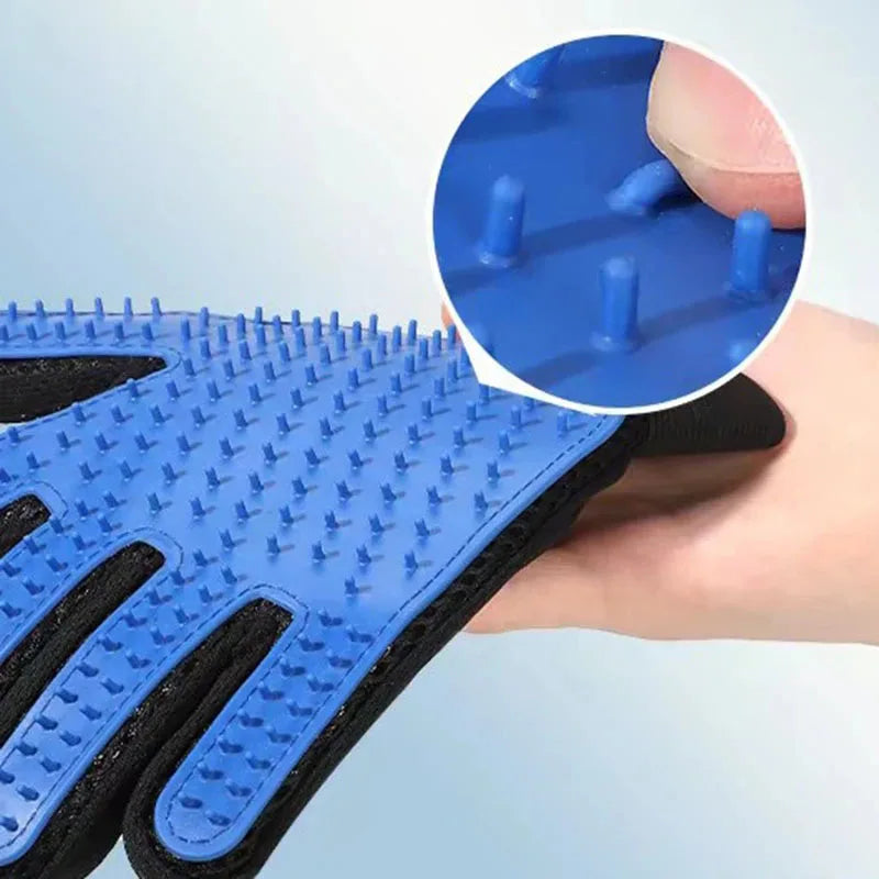 Deshedding Grooming Glove — pet hair remover brush glove