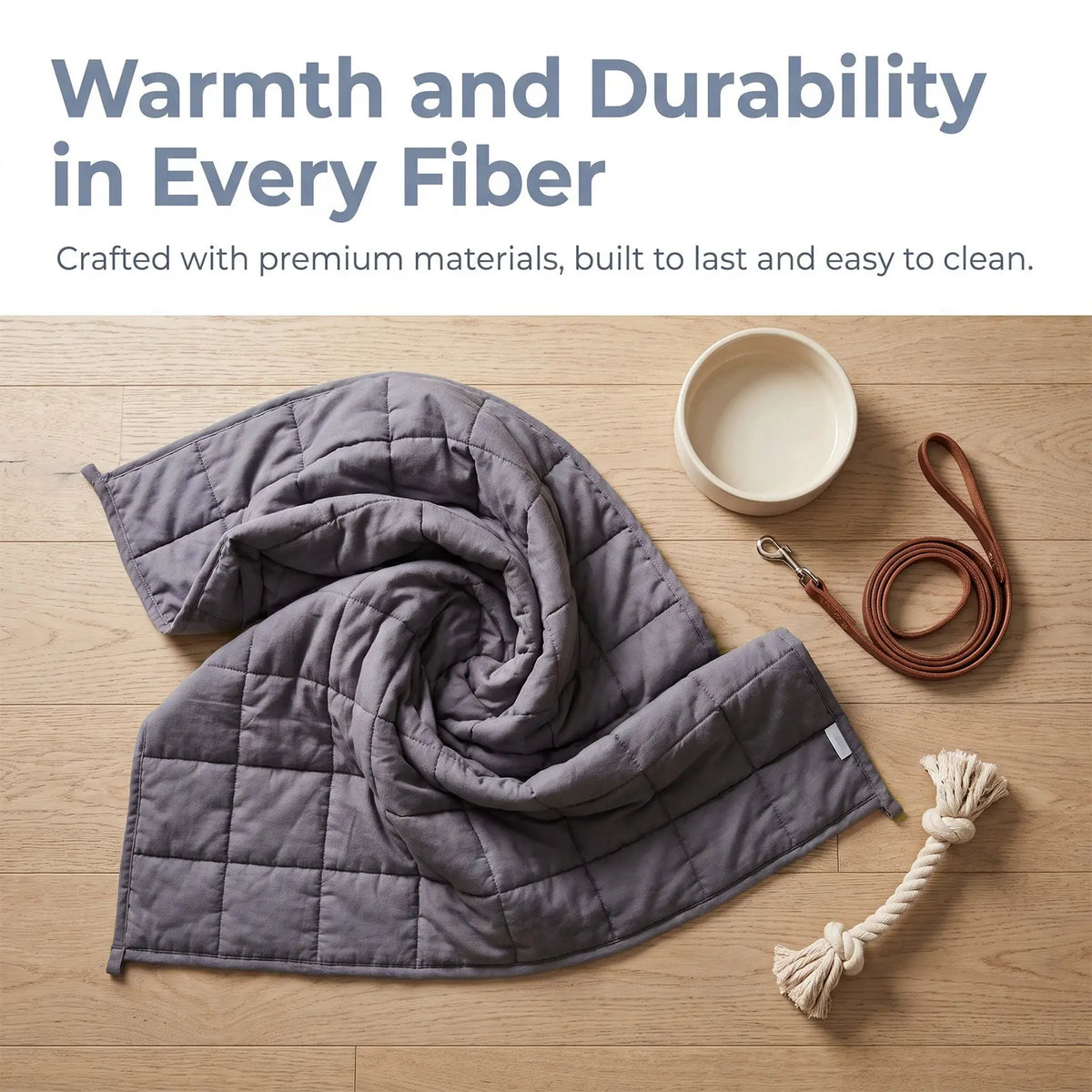 Calming Weighted Pet Blanket — anxiety relief blanket for dogs