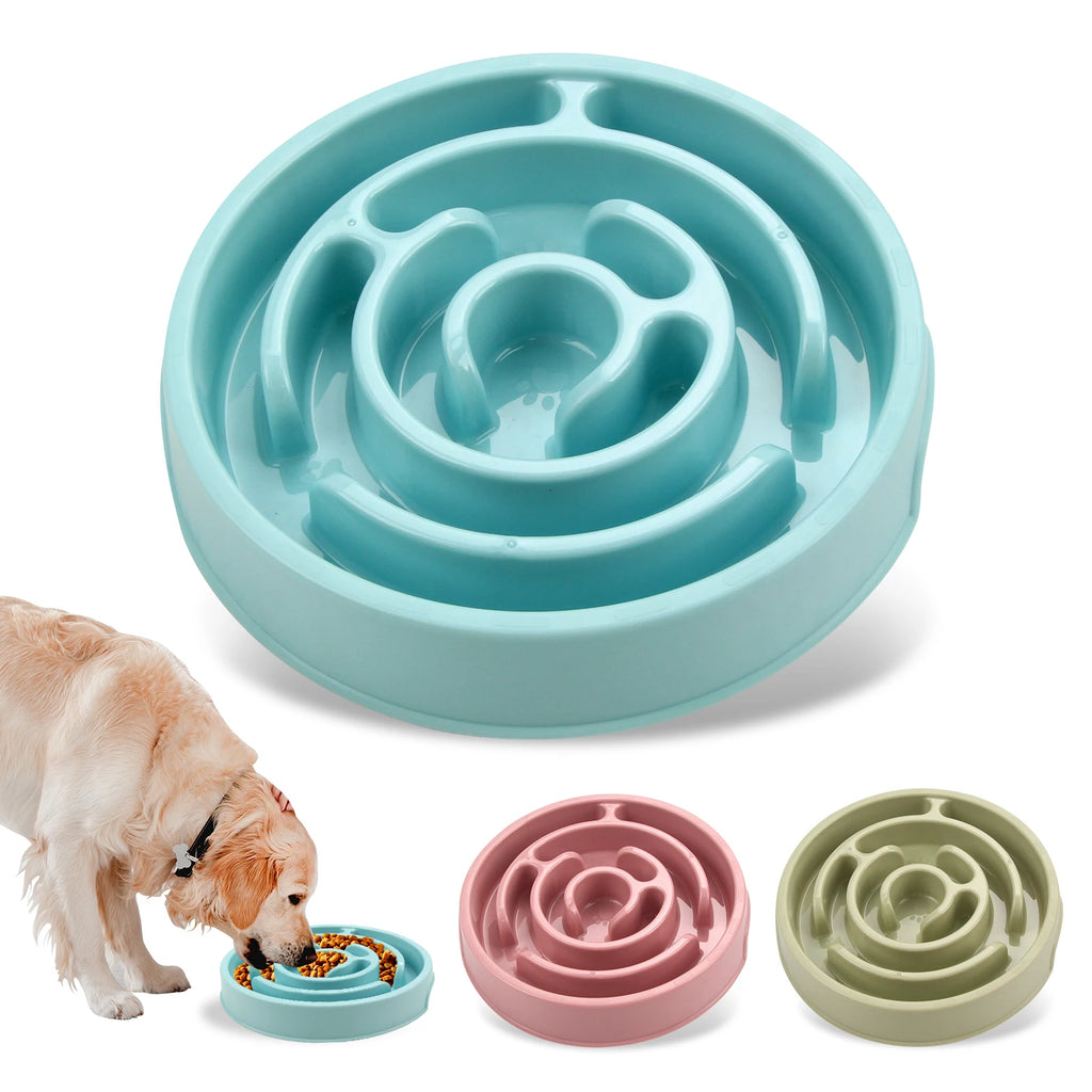 Slow-Feeder Puzzle Bowl — anti-gulping feeding control for dogs